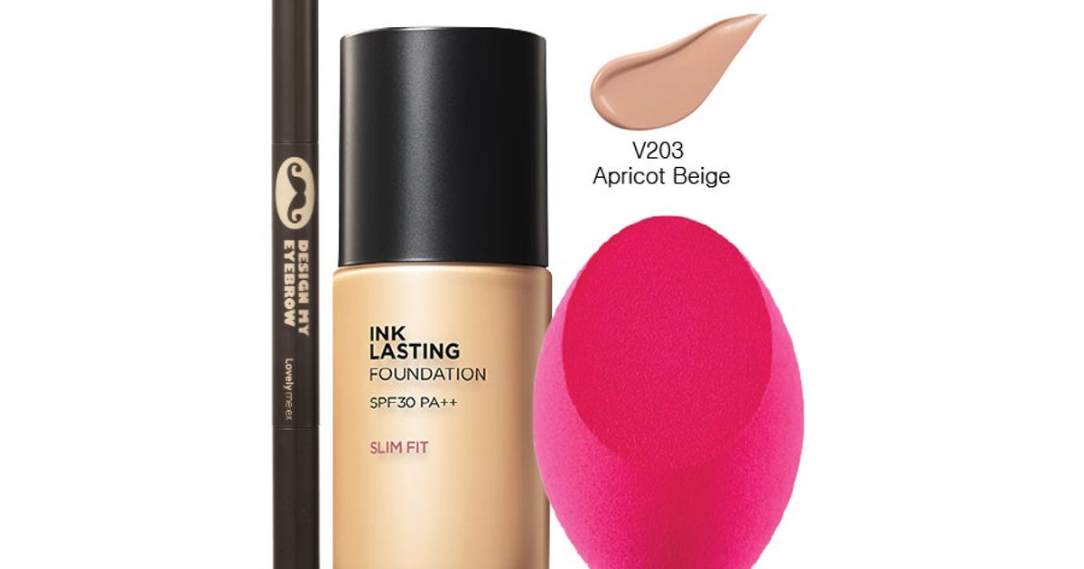 THEFACESHOP INK LASTING FOUNDATION PUFF