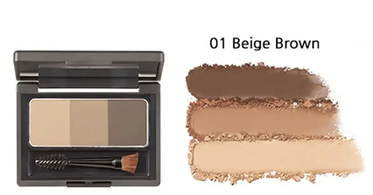Bột Kẻ Chân Mày 3 Màu THE FACE SHOP Brow Master Powder Palette (4,5g)