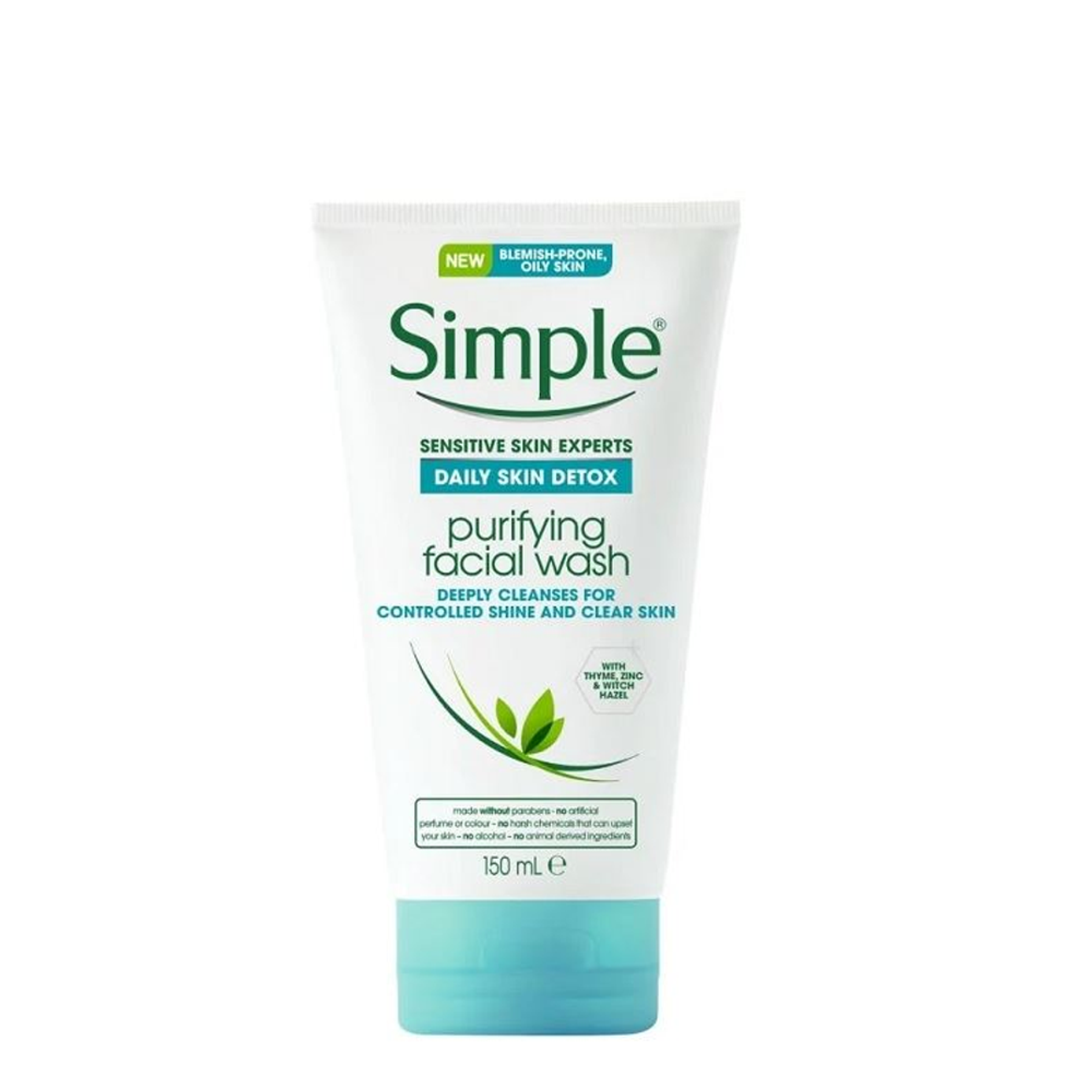 Gel Rửa Mặt Detox Da Simple Daily Skin Detox Purifying Facial Wash 150Ml