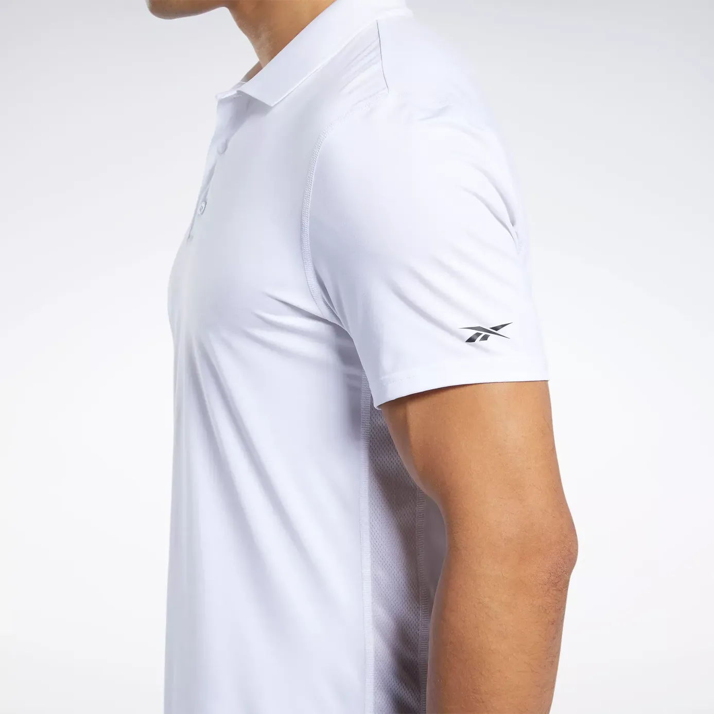 reebok polo shirts mens grey