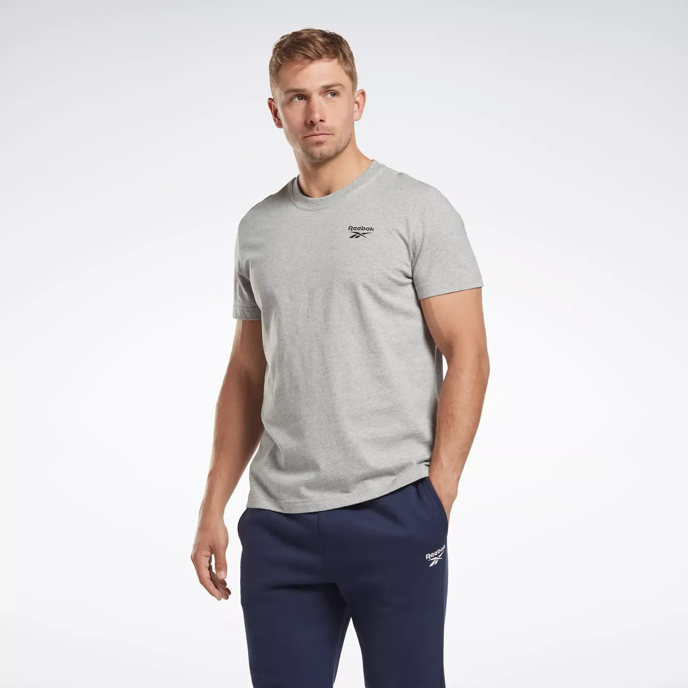 Tee shirt reebok clearance homme argent