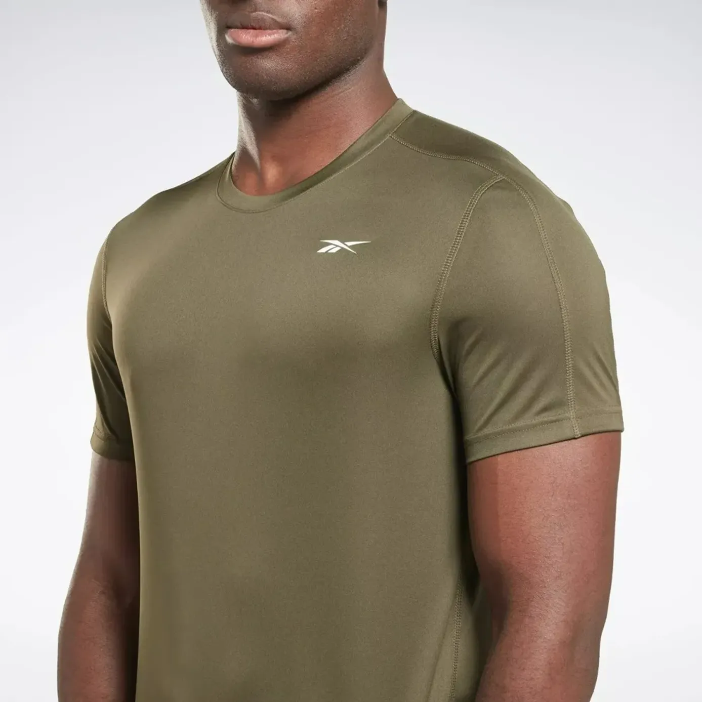 Reebok dri fit t shirt clearance brown