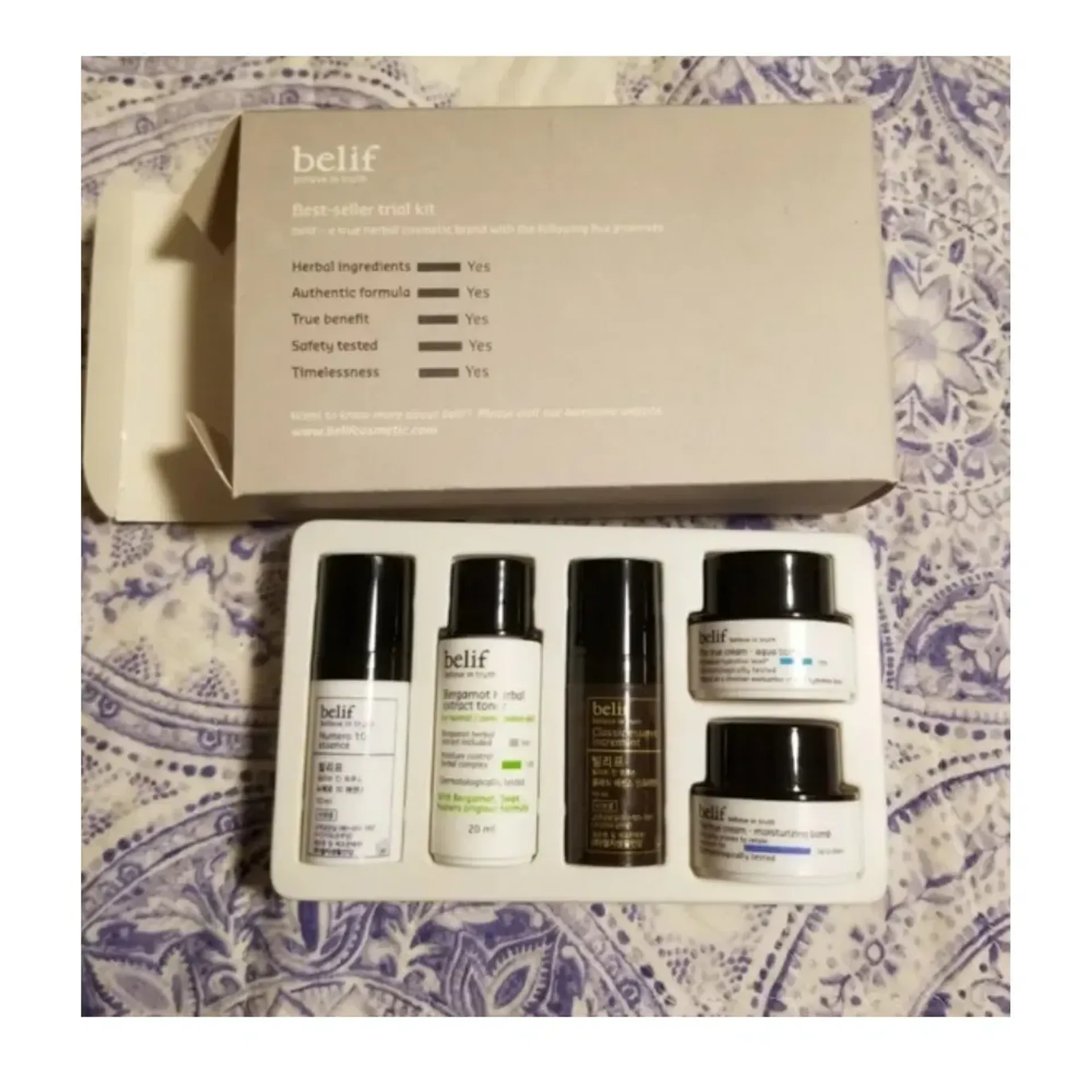 Gwp) Bộ Dưỡng Da Chuyên Sâu Belif Best-Seller Trial Kit (5Pc)