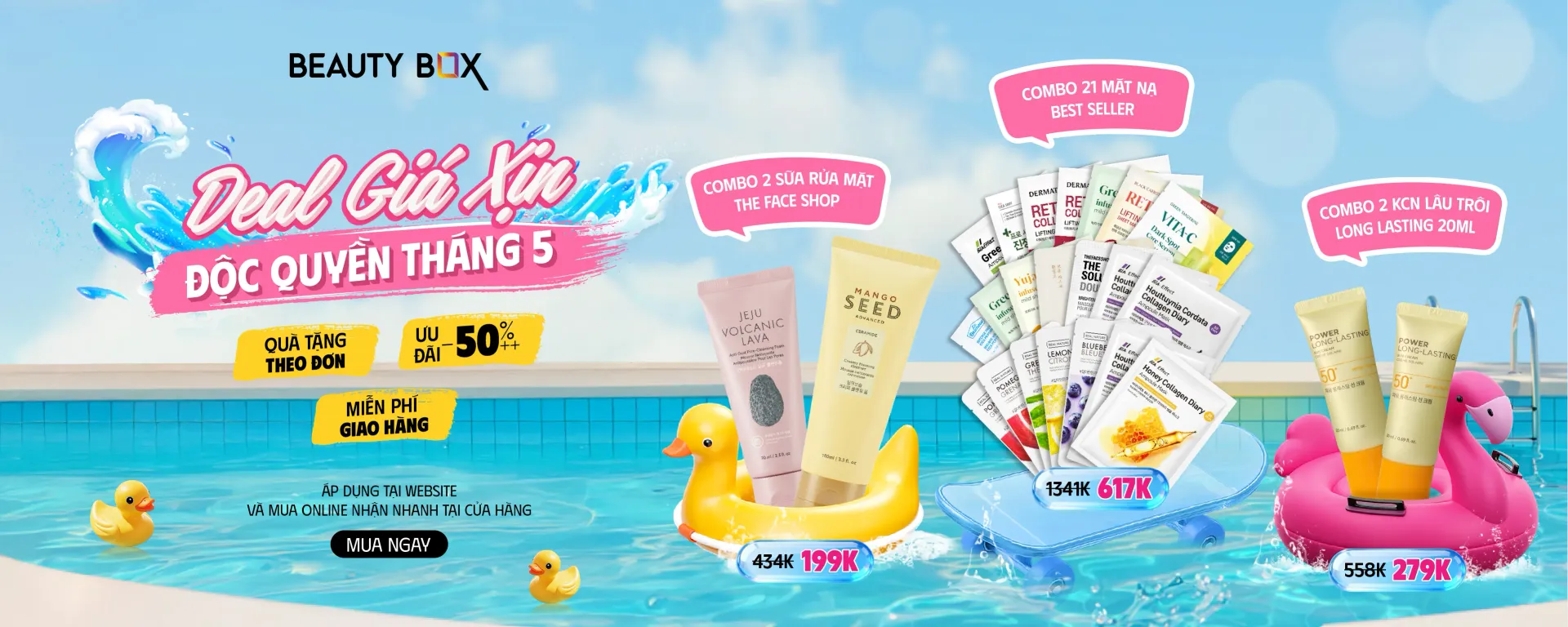 Beauty Box homepage banner