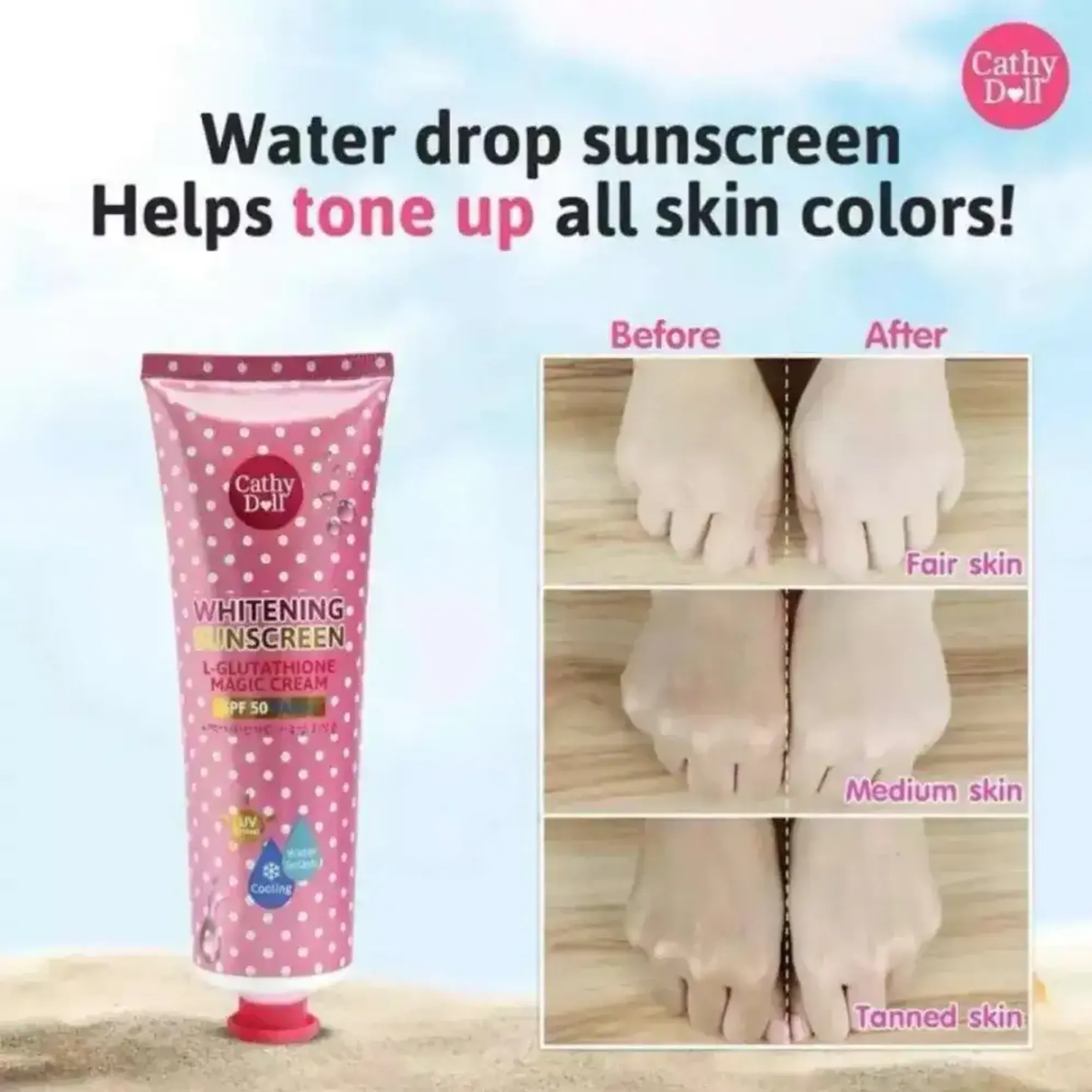 kem chống nắng glutathione KEM CHỐNG NẮNG DR.G BLACK SNAIL GLUTATHIONE TONE UP SUN 10ML (HỘP) – DN  Cosmetics main image 1