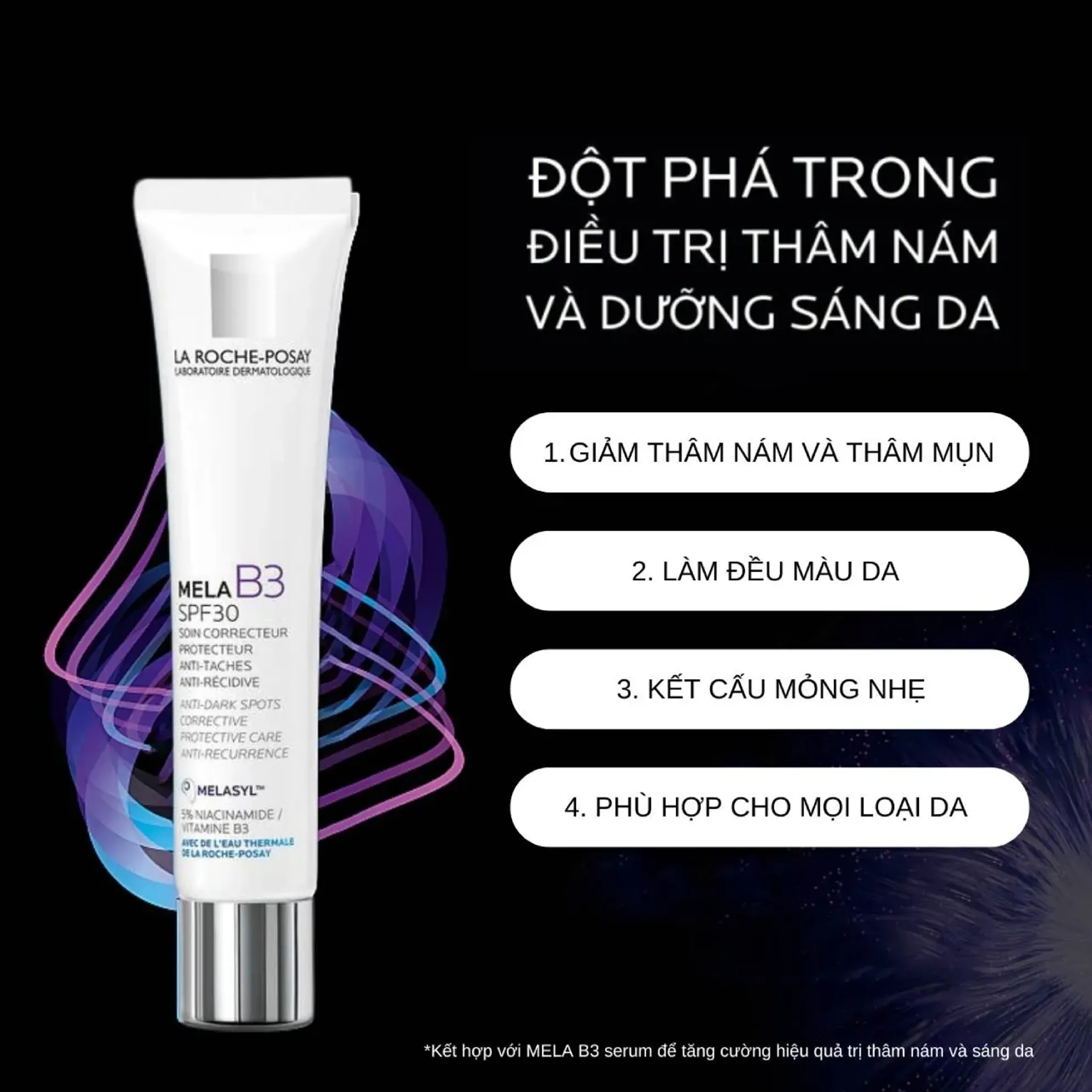 Kem Dưỡng La Roche-Posay Giảm Thâm Nám Mela B3 Cream SPF30 40ml
