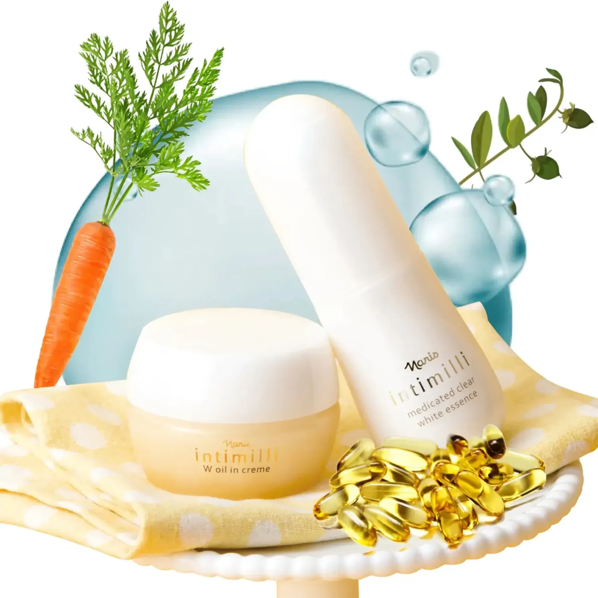 Kem Dưỡng Naris Làm Sáng Da Intimilli W Oil In Crème 30g