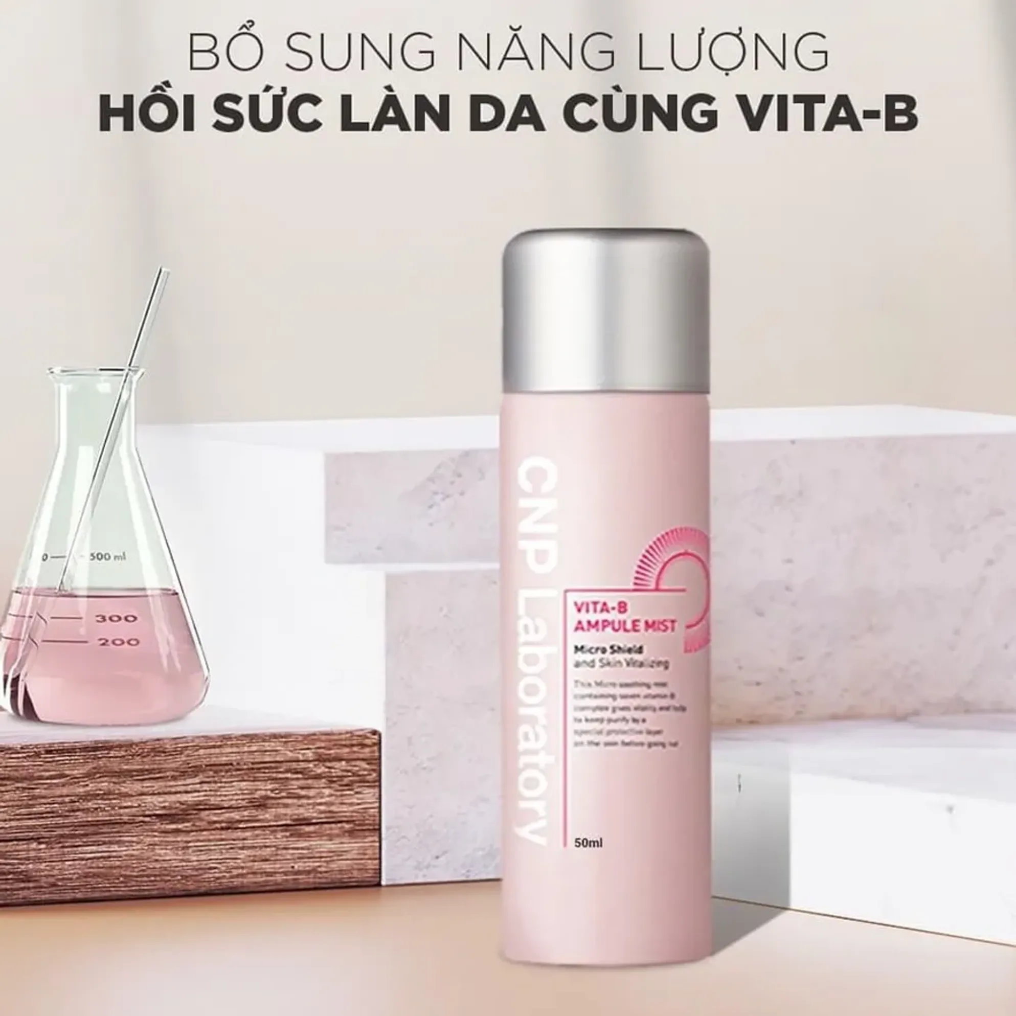 Xịt Khoáng Làm Dịu Ngăn Bụi Mịn CNP VITA-B AMPULE MIST 50ml