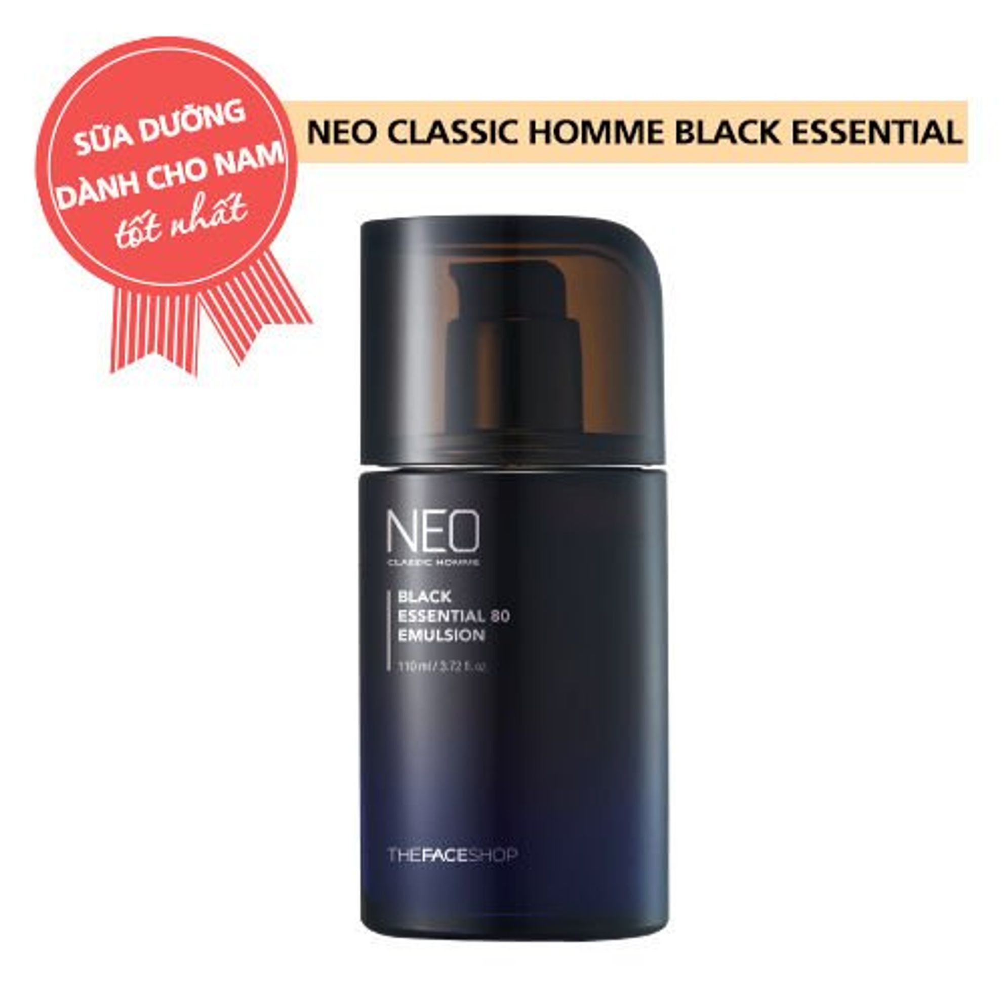 Sữa dưỡng làm trắng da, ngăn ngừa lão hóa NEO CLASSIC HOMME BLACK ESSENTIAL  80 EMULSION