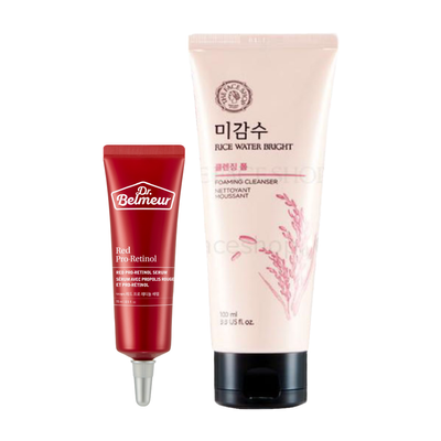 combo-tinh-chat-cai-thien-nep-nhan-dr-belmeur-red-pro-retinol-va-sua-rua-mat-1