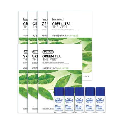 gift-7-mat-na-thanh-loc-da-ngua-mun-tu-tra-xanh-thefaceshop-real-nature-green-tea-5-combo-sua-duong-da-dr-belmeur-advanced-cica-emulsion-6ml-1