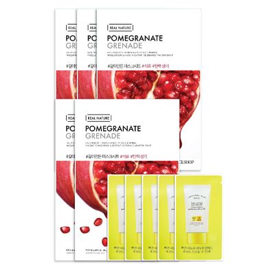 gift-5-mat-na-phuc-hoi-do-am-va-chong-oxy-hoa-thefaceshop-real-nature-pomegranate-5-kem-chong-nang-chong-bui-min-anh-sang-xanh-thefaceshop-natural-sun-eco-super-perfect-sun-cream-ex-spf50-pa-1ml-1