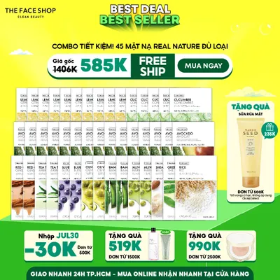combo-45-mat-na-giay-the-face-shop-tai-tao-da-real-nature-1