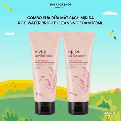 t52mua-1-tang-1-sua-rua-mat-lam-sach-sang-da-the-face-shop-rice-water-bright-cleansing-foam-100ml-2