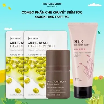 t084combo-phan-che-khuyet-diem-toc-the-face-shop-quick-hair-puff-7g-mau-03-light-brown-nau-sang-sua-rua-mat-gao-100ml-2-mat-na-1