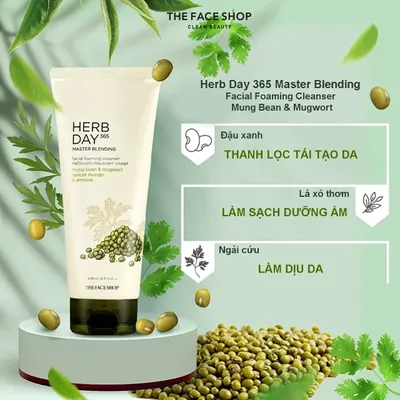 sua-rua-mat-tao-bot-danh-cho-da-dau-mun-the-face-shop-herb-day-365-master-blending-facial-foaming-cleanser-mung-bean-mugwort-100ml-4