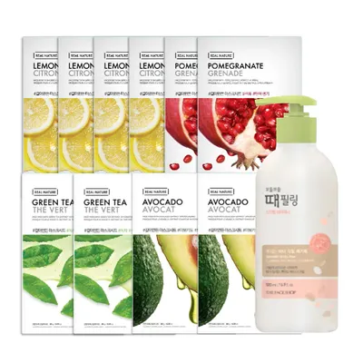 combo-sua-tam-tay-te-bao-chet-min-da-the-face-shop-380ml-10-mat-na-20g-1