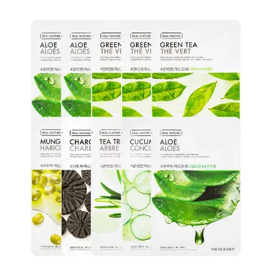 combo-10-mat-na-danh-cho-da-dau-mun-the-face-shop-real-nature-20g-mix-nhieu-loai-1