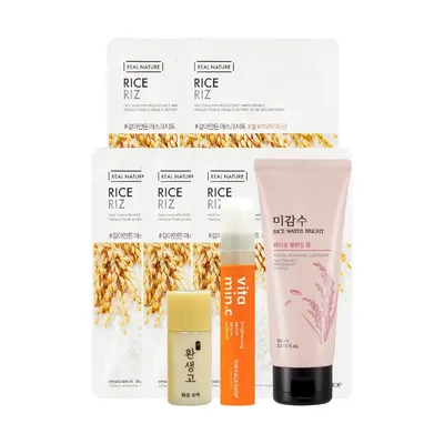 (GIft) Sữa Rửa Mặt Gạo Rice Water 100ml + 1 Tinh Chất Vitamin 10ml + 1 ...