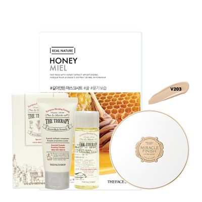 bo-san-pham-trang-diem-nen-da-nang-cushion-the-therapy-cleansing-kit-honey-face-mask-16-1
