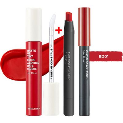bo-san-pham-trang-diem-moi-flat-glossy-lipstick-rd01-matte-up-tint-05-red-stain-1