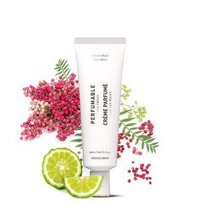 gift-kem-duong-da-tay-huong-nuoc-hoa-thefaceshop-perfumable-hand-cream-01-green-musk-xa-huong-thanh-mat-1