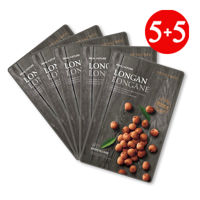 thefaceshop-real-nature-longan-face-mask-set-5-pcs-1