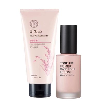gift-combo-kem-lot-nang-tone-chong-xin-mau-tone-up-primer-02-pink-sua-rua-mat-rice-water-bright-150ml-1
