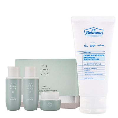 gift-combo-sua-duong-dr-belmeur-clarifying-facial-bo-duong-am-lam-diu-da-yehwadam-artemisia-kit-1