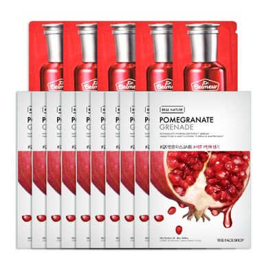 gift-combo-10-mat-na-real-nature-pomegranate-5-sample-tinh-chat-dr-belmeur-red-pro-retinol-1