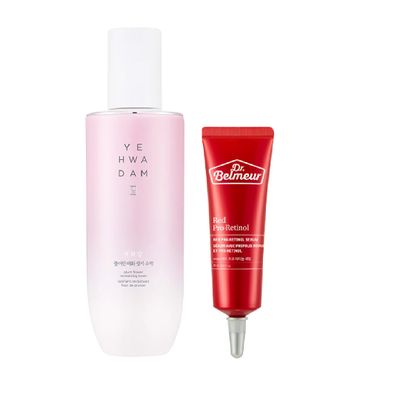 gift-combo-nuoc-can-bang-yehwadam-plum-flower-tinh-chat-dr-belmeur-red-pro-retinol-1