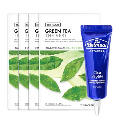 gift-combo-04-mat-na-tra-xanh-green-tea-01-tinh-chat-lam-san-chac-dr-belmeur-cica-peptite-ampoule-15ml-1