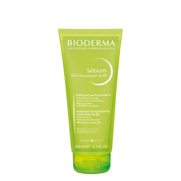 Sữa Rửa Mặt Giảm Mụn Bioderma Sebium Gel Moussant Actif 200ml