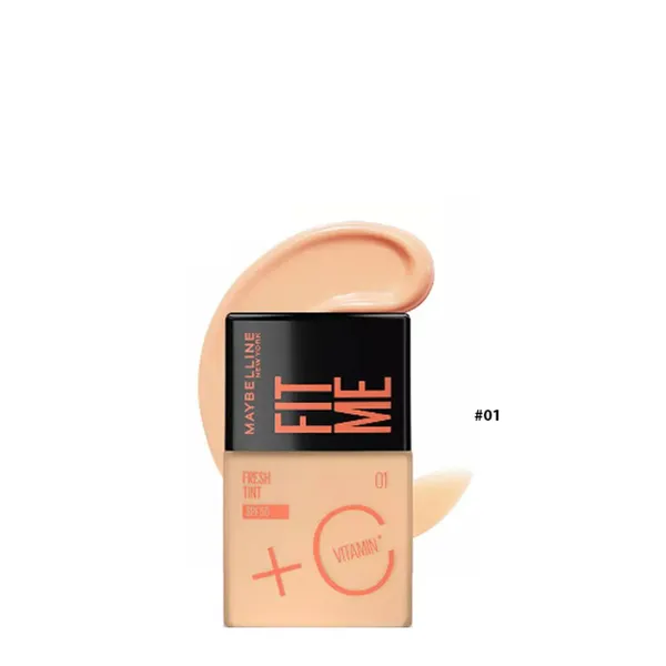 Kem Nền Sáng Da Chống Nắng Mỏng Nhẹ, Kiềm Dầu Maybelline Fit Me Fresh Tint SPF50 30ml