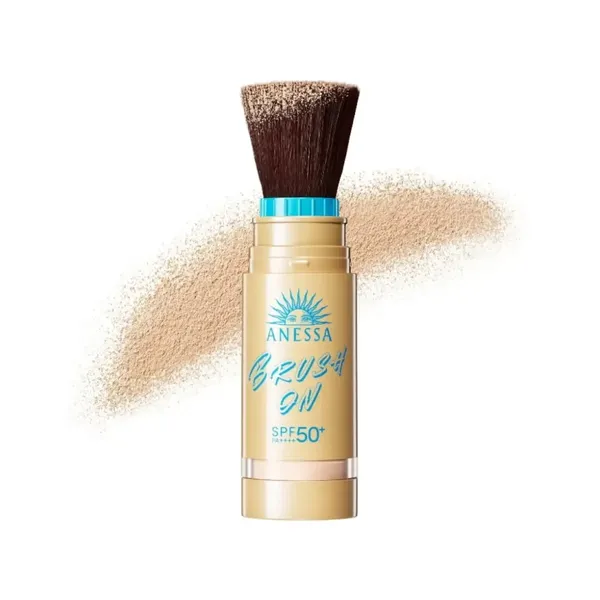 Phấn Phủ Trang Điểm Chống Nắng 2in1 Dạng Cọ Anessa Perfect UV Brush-On SPF50+ PA++++ 3g