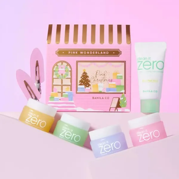 [Phiên bản Pink Wonderland] Bộ Sáp Tẩy Trang Banila Co Clean it Zero (7ml*4 +15ML +2EA)