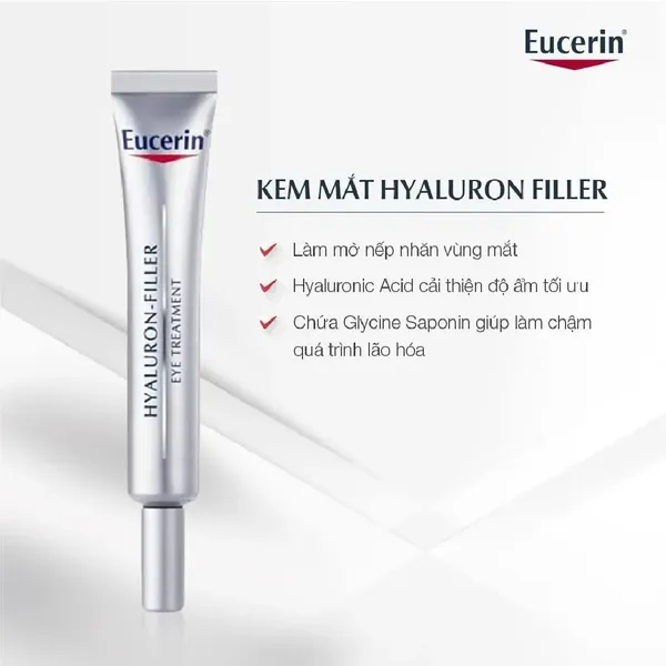 Kem Dưỡng Vùng Mắt Eucerin Ngừa Lão Hóa Anti-Age Hyaluron Eye 15ml