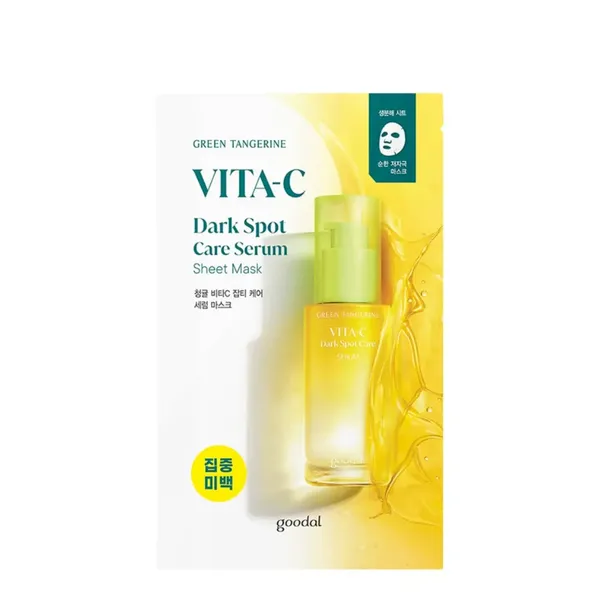 Mặt Nạ Làm Sáng Da Goodal Green Tangerine Vita C Dark Spot Care Serum Sheet Mask 28Ml