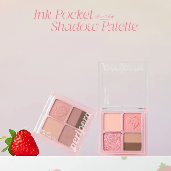(Phiên bản mới – Soft Berry) Bảng Phấn Mắt Nhũ Peripera Ink Pocket Shadow Palette (6.4G)