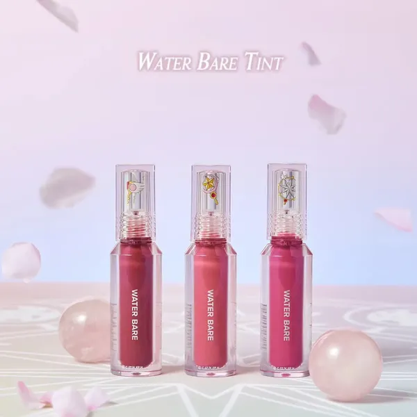 (Ver. mới – Cherry) Son Nước Peripera Bóng Nhẹ Water Bare Tint 3.7g