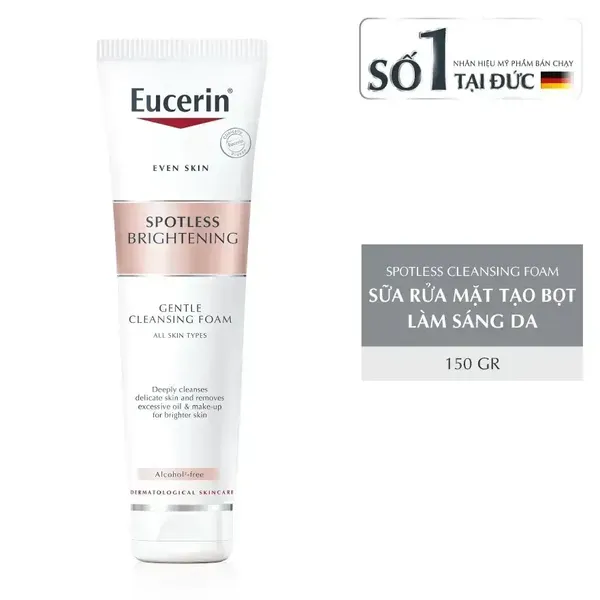 Sữa Rửa Mặt Trắng Da Eucerin Ultra White+ Spotless Gentle Cleansing Foam 150G