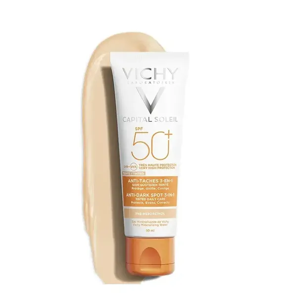 Kem Chống Nắng Giảm Thâm Nám Vichy Capital Soleil Anti-Dark Spot 3-In-1 Spf50+ 50Ml