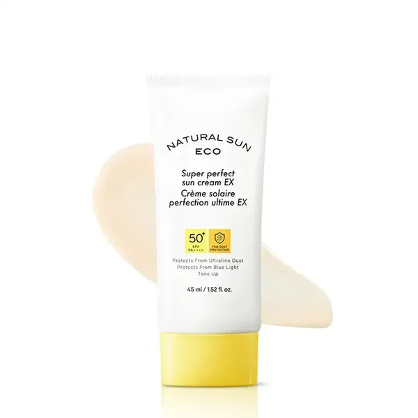 Kem Chống Nắng Chống Bụi Mịn Ánh Sáng Xanh THE FACE SHOP Natural Sun Eco Super Perfect Sun Cream Ex Spf50+ Pa++++
