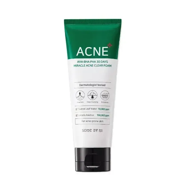 Sữa Rửa Mặt Giảm Mụn Some By Mi Aha-Bha-Pha 30 Days Miracle Acne Clear Foam 100Ml