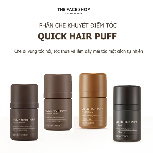 Phấn Che Khuyết Điểm Tóc THE FACE SHOP Quick Hair Puff 7g