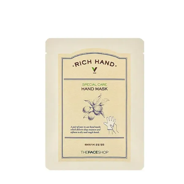 Mặt Nạ Chăm Sóc Tay THE FACE SHOP Rich Hand V Special Carehand Mask 16ml