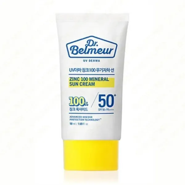 Kem Chống Nắng Dr.Belmeur Bảo Vệ Làm Dịu Da Uv Derma Zinc 100 Mineral Sun Cream Spf 50+ Pa++++ 50ml