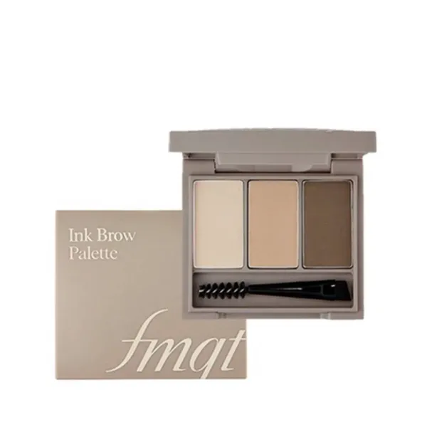 [FMGT] Bột Kẻ Mày 3 Ô Màu Tự Nhiên Thuần Chay Ink Brow Powder Kit 3.5g