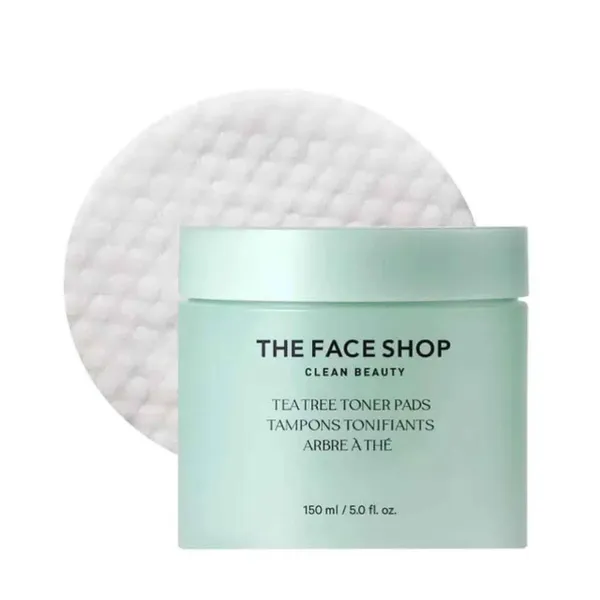 Toner Pads THE FACE SHOP Làm Dịu Da Tea Tree Toner Pads 70 miếng