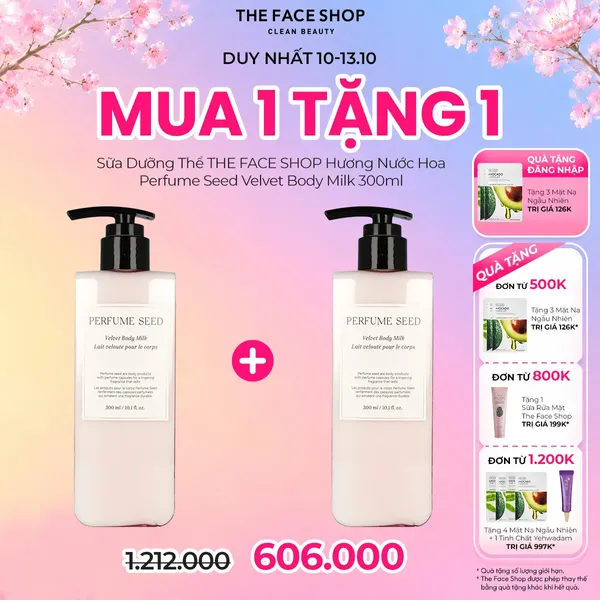 Sữa Dưỡng Thể THE FACE SHOP Hương Nước Hoa Perfume Seed Velvet Body Milk 300ml